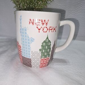 New York Cityscape Mug - Red, Green, Blue